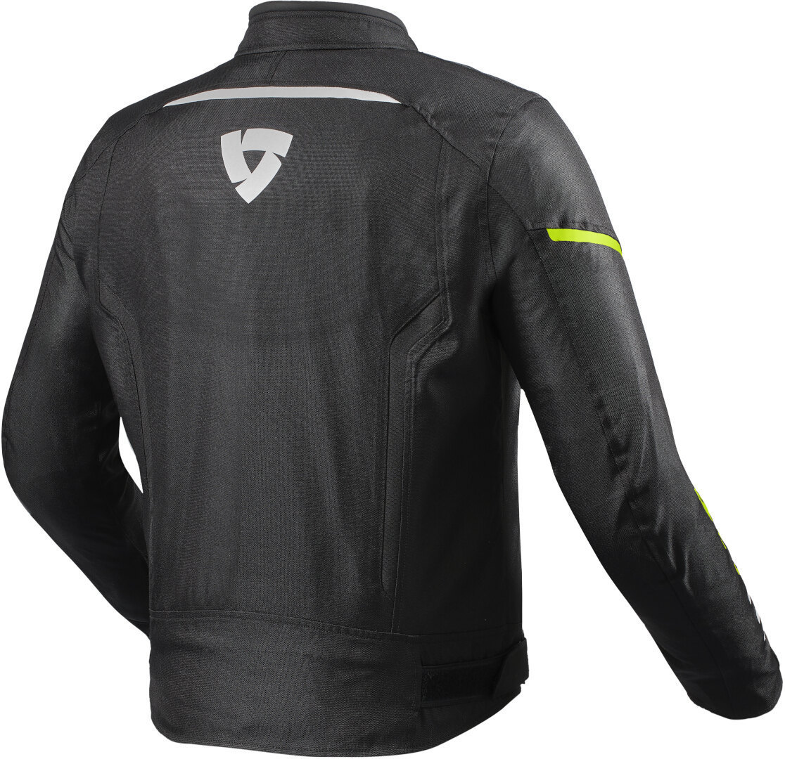 Revit Sprint H20 Motorcykel Textil Jacka svart/neongult S Figur 2