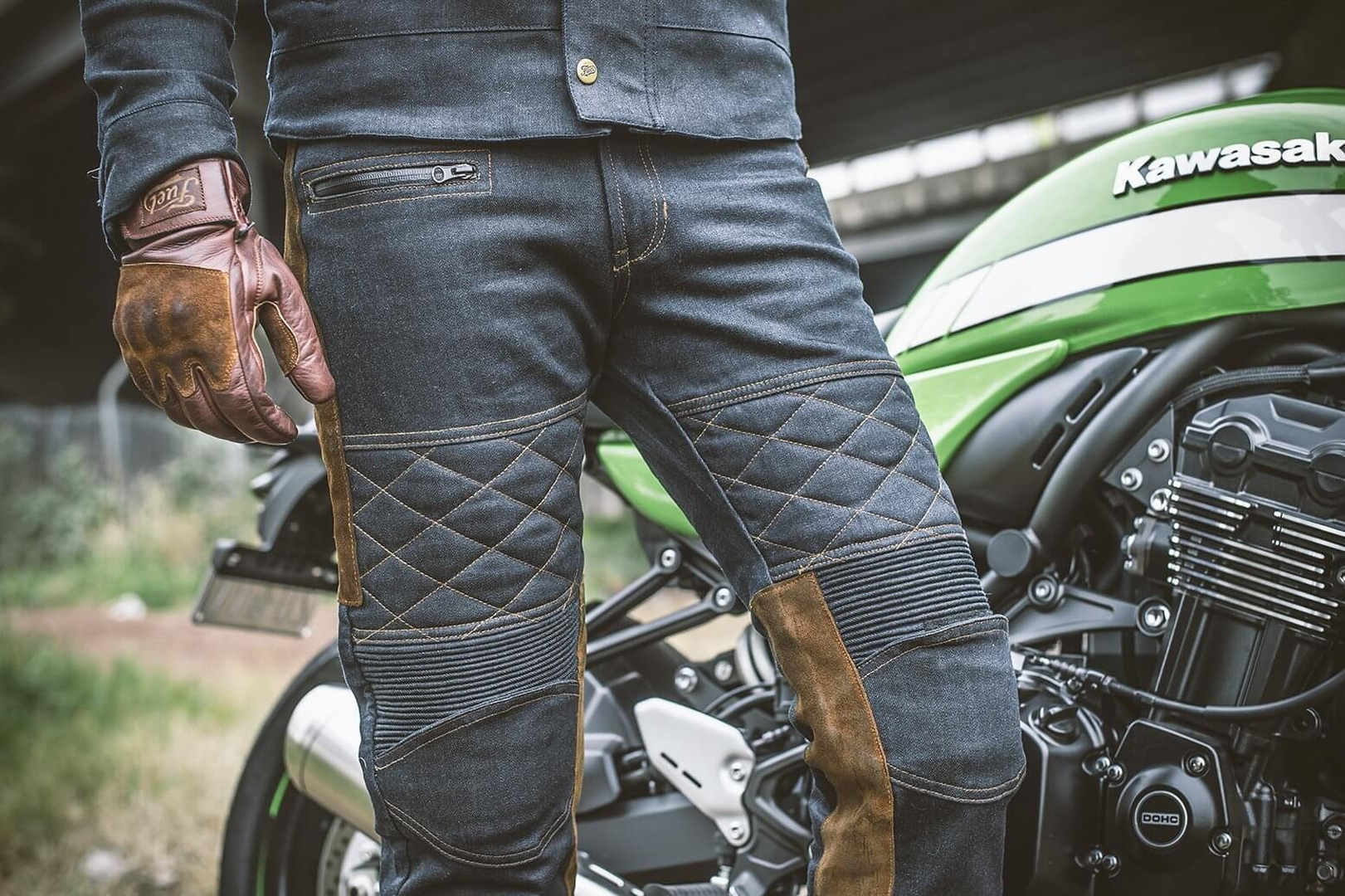 Fuel Rodeo Luvas para motocicletas marrom L Figura 6