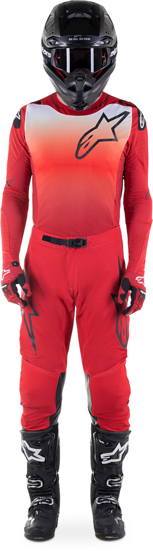 Alpinestars Supertech Risen Motorcross jersey rood/wit M Figuur 4