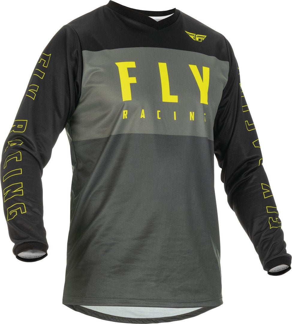 Fly Racing F-16 Motocross Jersey grå/sort/gul M Figur 1