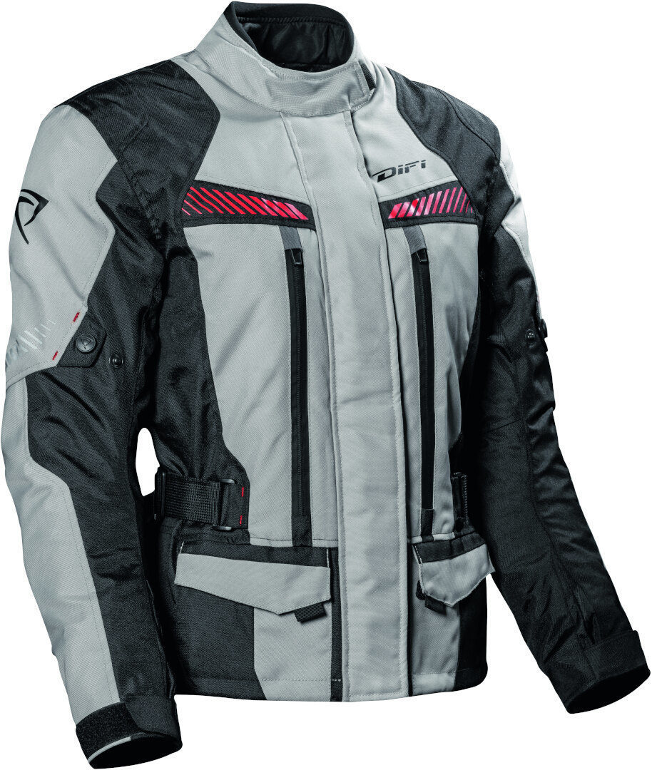 DIFI Compass Aerotex Jachetă textilă impermeabilă pentru motociclete gri/negru 46 Figura 1