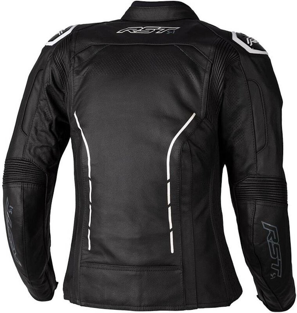 RST S1 Giacca di pelle moto da donna Bianco/nero 3XL Figura 2