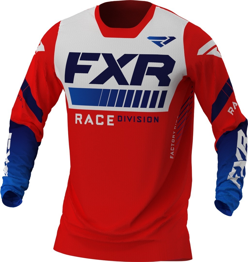 FXR Revo MX Gear Motocross Jersey röd/vit/blå XL Figur 1