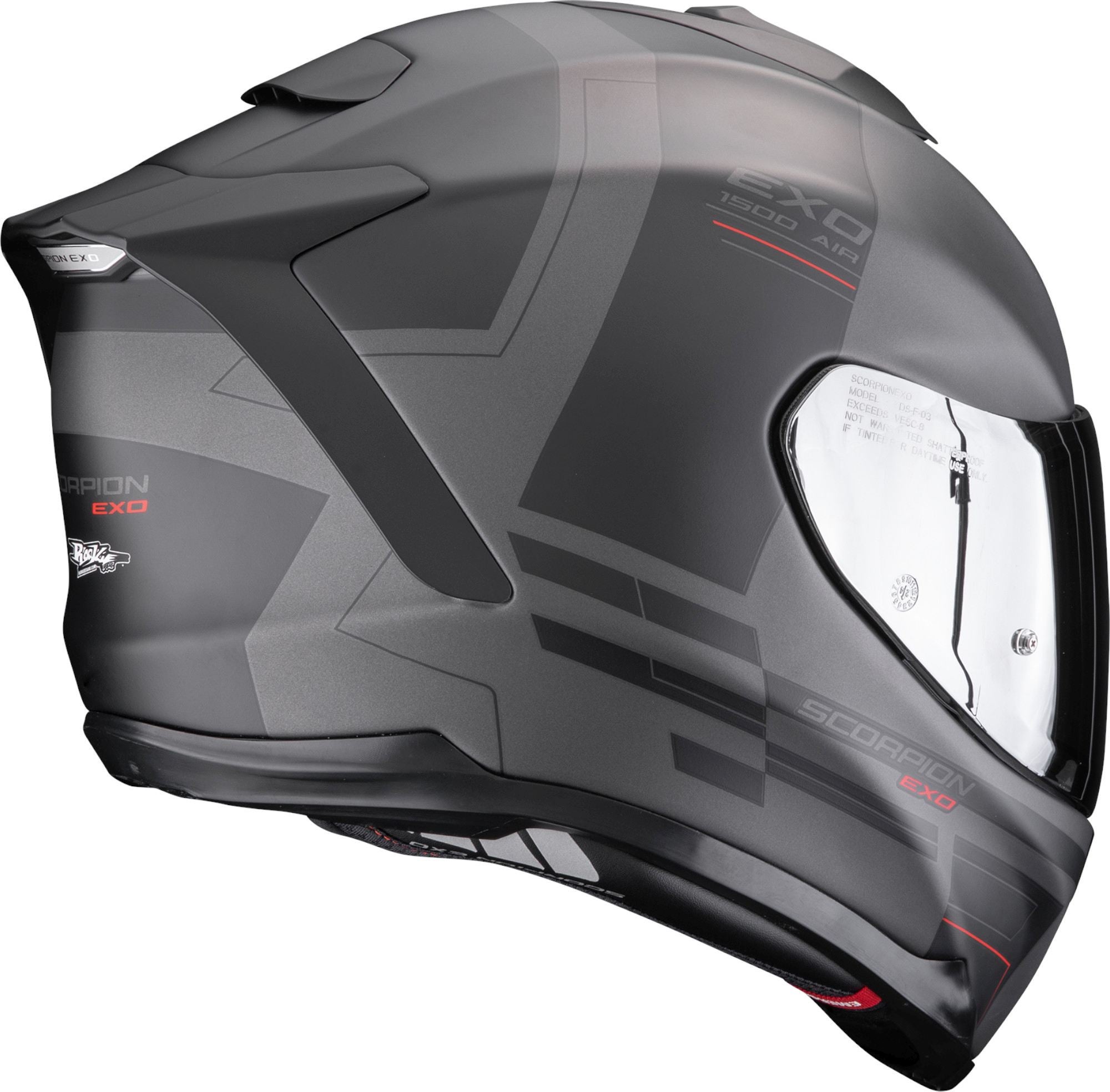 Scorpion Exo-1500 Air Dual Kask integralny Antracytowy matowy//czerwony XL (61/62) Rysunek 3