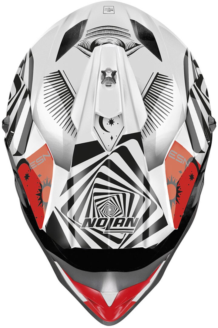 Nolan N53 Riddler Motocross Helmet white/red/black XXXL (64) Figure 2