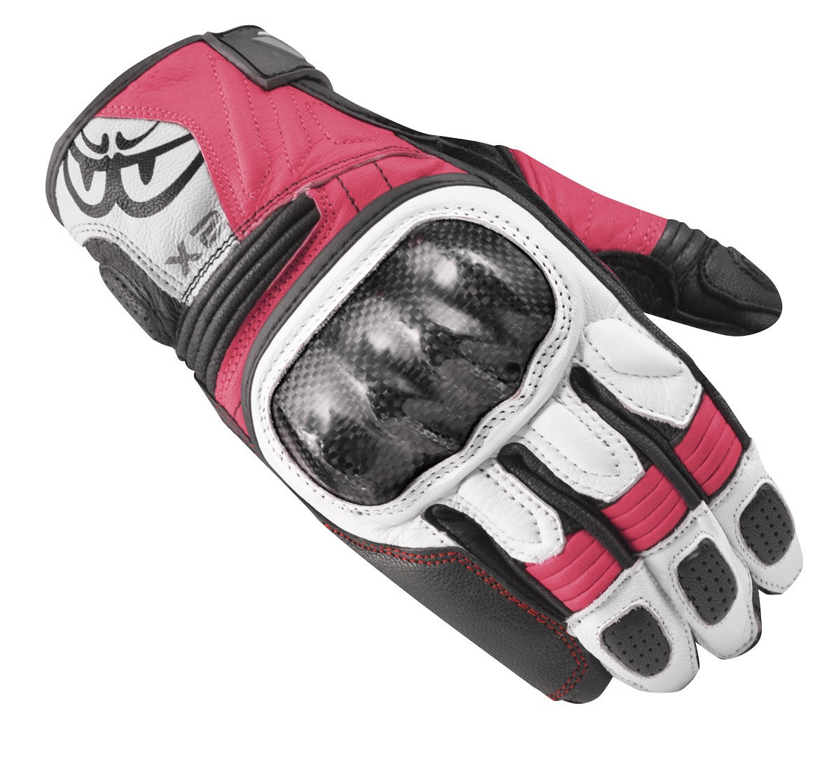Berik LDX Dame motorcykel handsker sort/pink S Figur 1