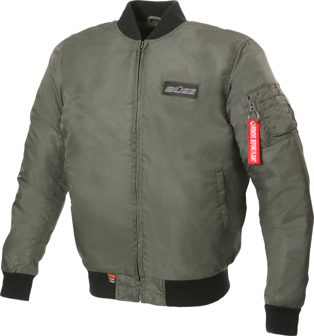 Büse Kingman Motorcykel Textil Jacka Oliv 48 Figur 1