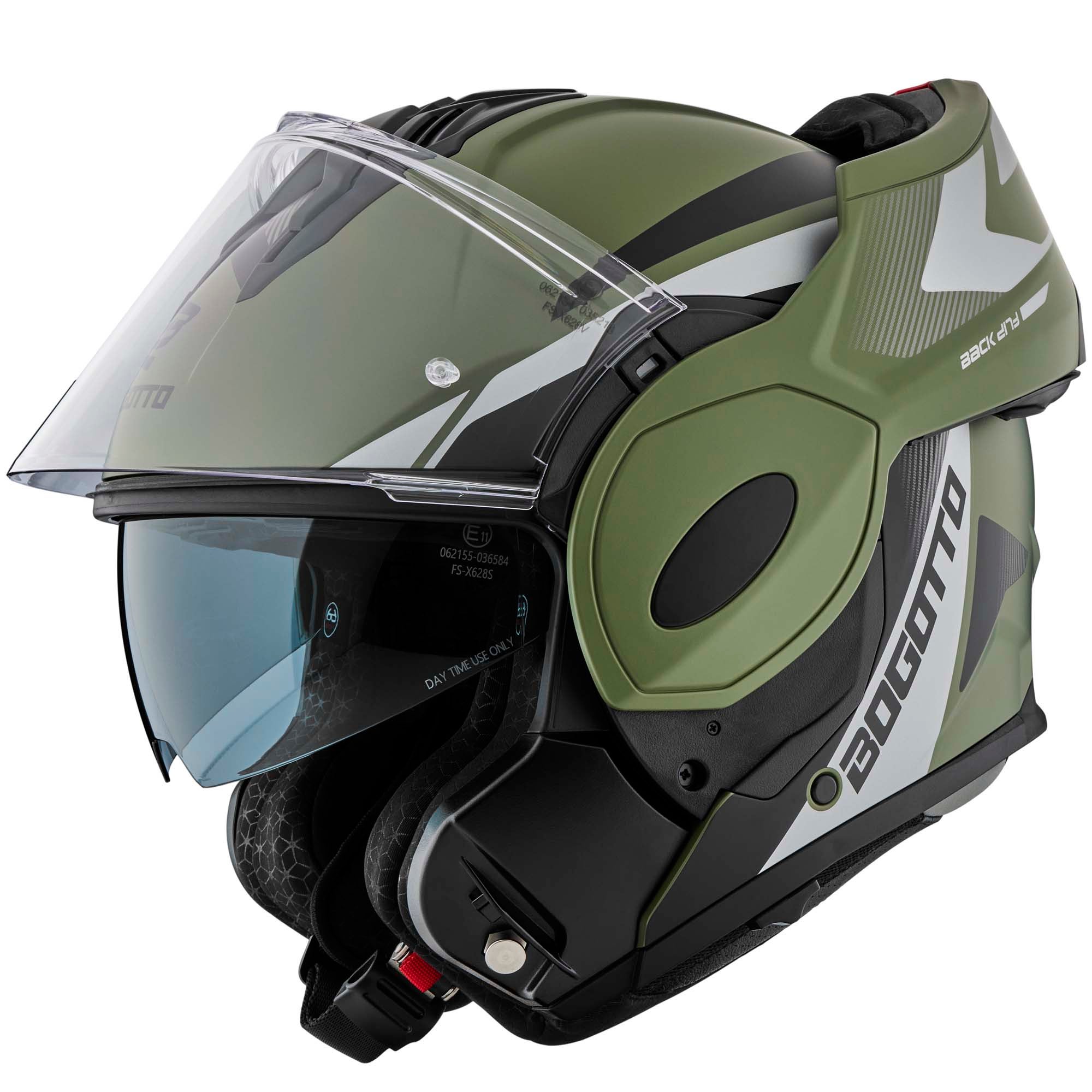 Bogotto FS-X600 Atyr Limited Edition Hjelm Militær Grøn Matt M Figur 1