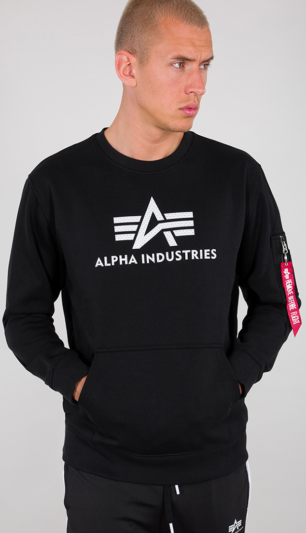 Alpha Industries 3D Logo Sweatshirt noir M Figure 1