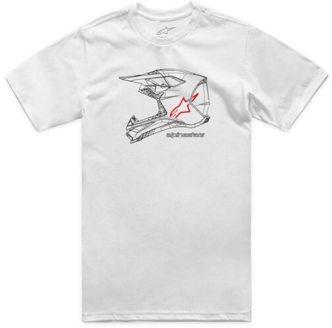 Alpinestars Mx Helm T-shirt Blanc L Figure 1