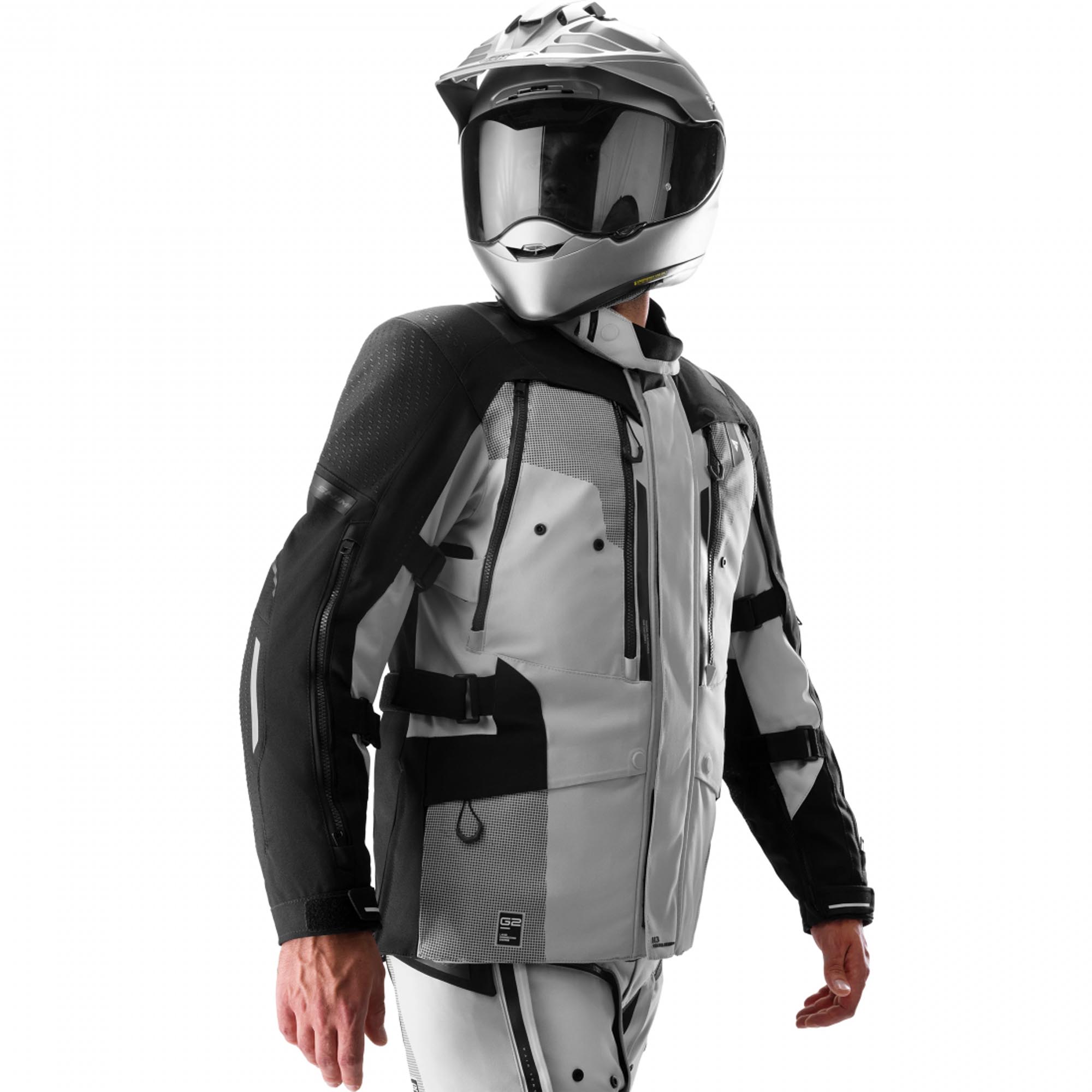 SHIMA Hero 3.0 Motorcykel tekstiljakke grå/sort S Figur 6