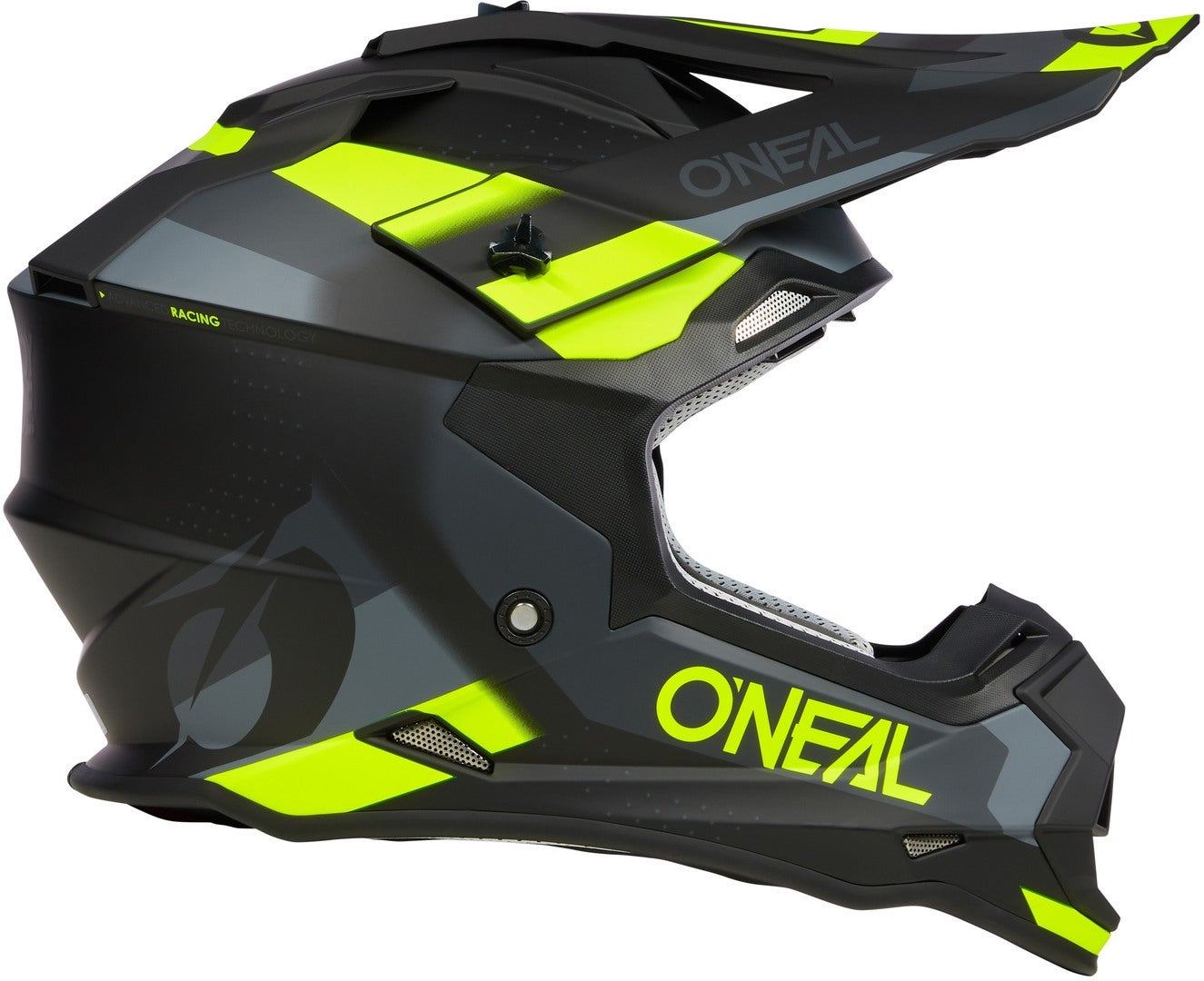 Oneal 2Series Spyde V23 Motocross hjelm sort/grå/gul XXL (63/64) Figur 3