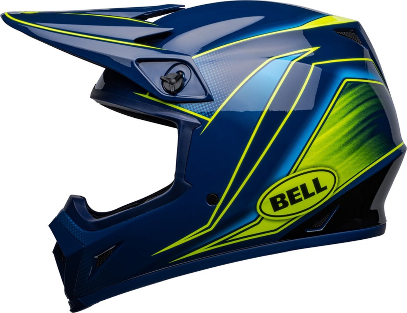 Bell MX-9 Mips Zone Casco Motocross blu/giallo L (59/60) Figura 4