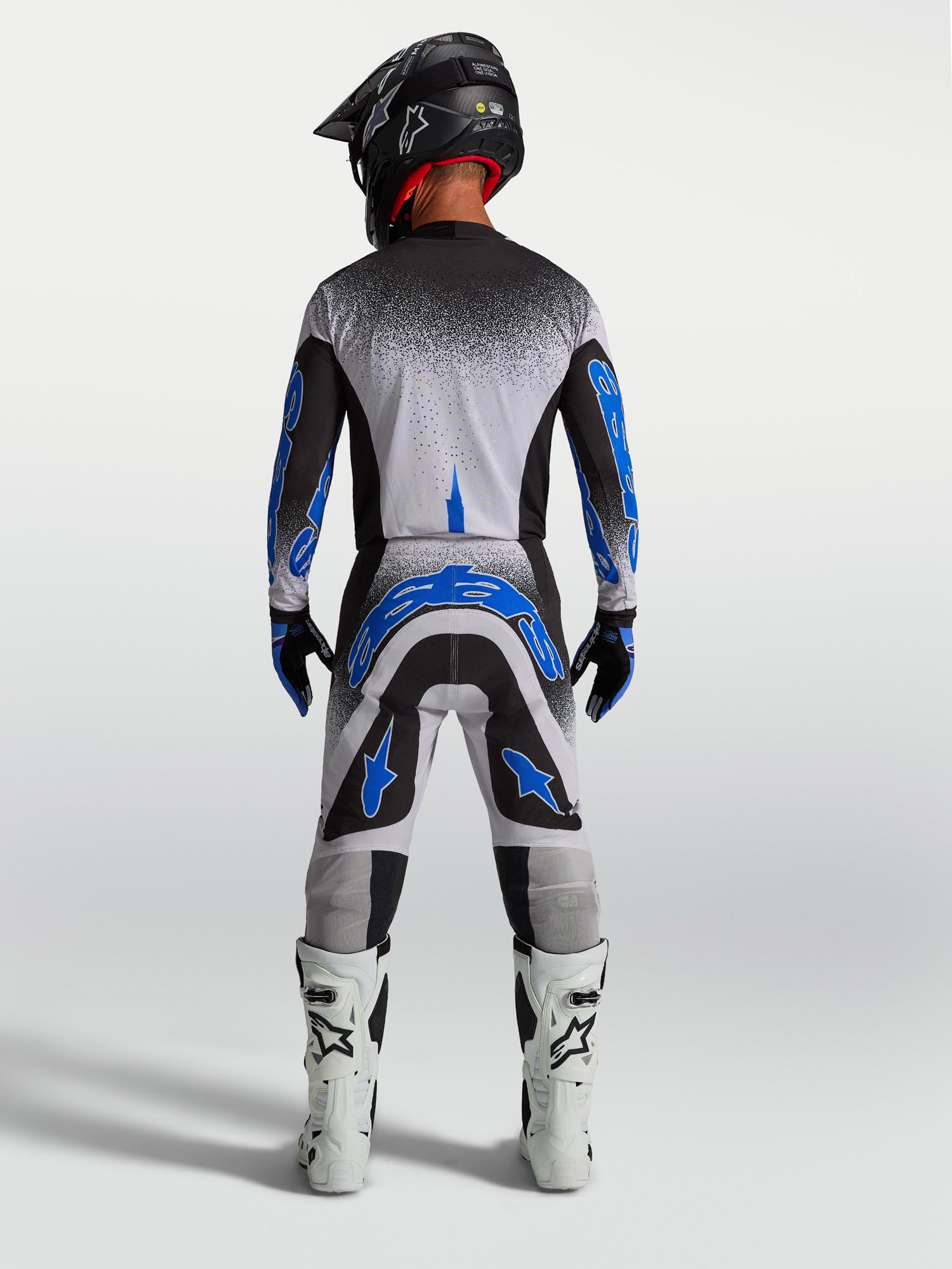 Alpinestars Supertech Hiten AFD Motocross Jersey black/blue/purple M Figure 8