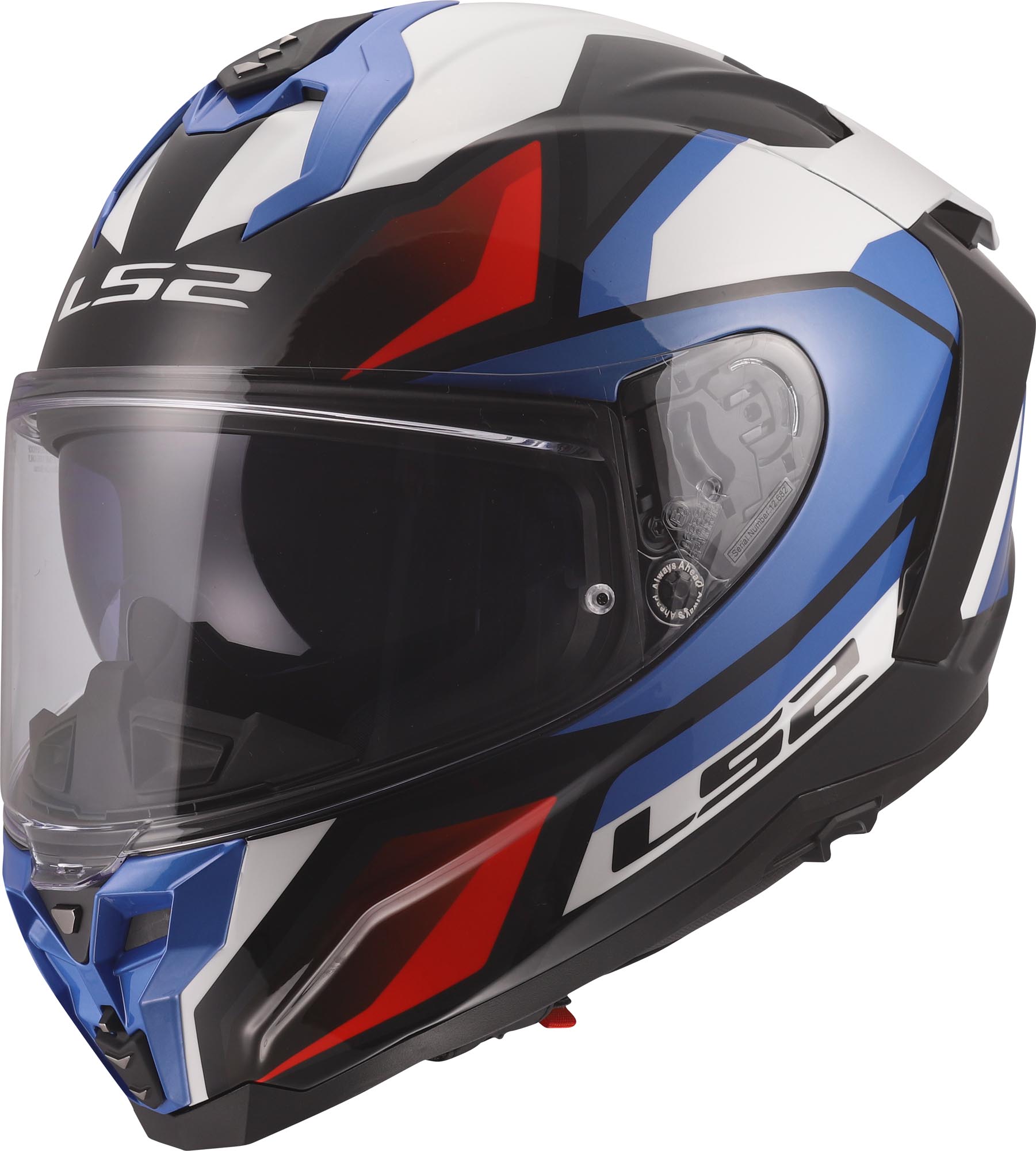 LS2 FF817 Challenger II Viper Helmet white/blue/red XXL (63/64) Figure 1