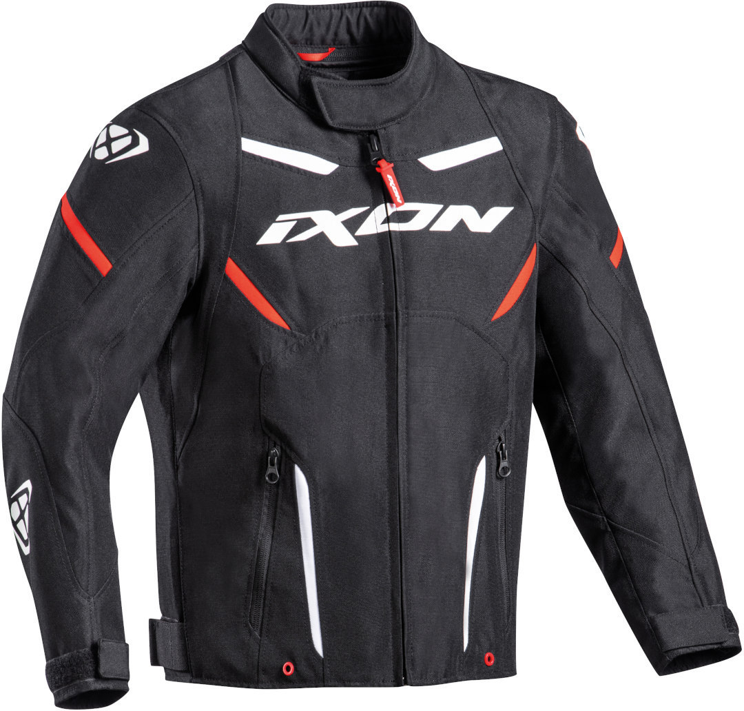 Ixon Striker Kinder Motorcycle Textile Jacket black/white/red 10 years Figure 1