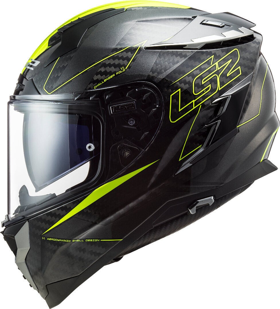 LS2 FF327 Challenger Fold Carbon Helm gelb XXL (63/64) Abbildung 4