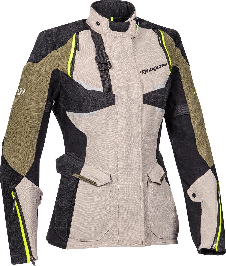 Ixon Eddas Veste textile de moto de dames noir/olive M Figure 1