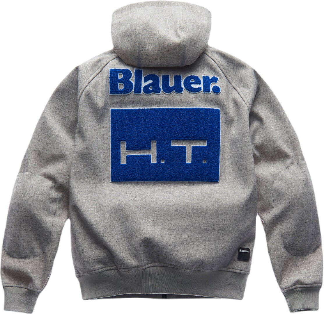 Blauer Easy Man Sweat à capuche zippé de moto imperméable Gris/bleu L Figure 2