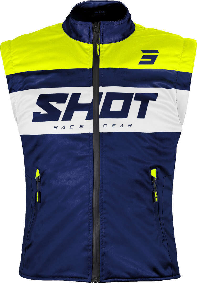 Shot Bodywarmer Lite Chaleco de motocross azul oscuro/amarillo XXL Figura 1