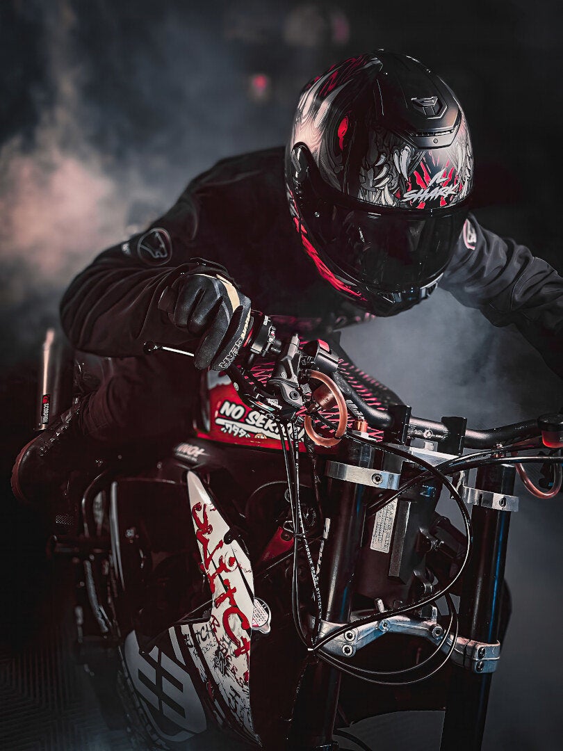Shark Spartan RS Shaytan Casco nero opaco/rosso L (59/60) Figura 4