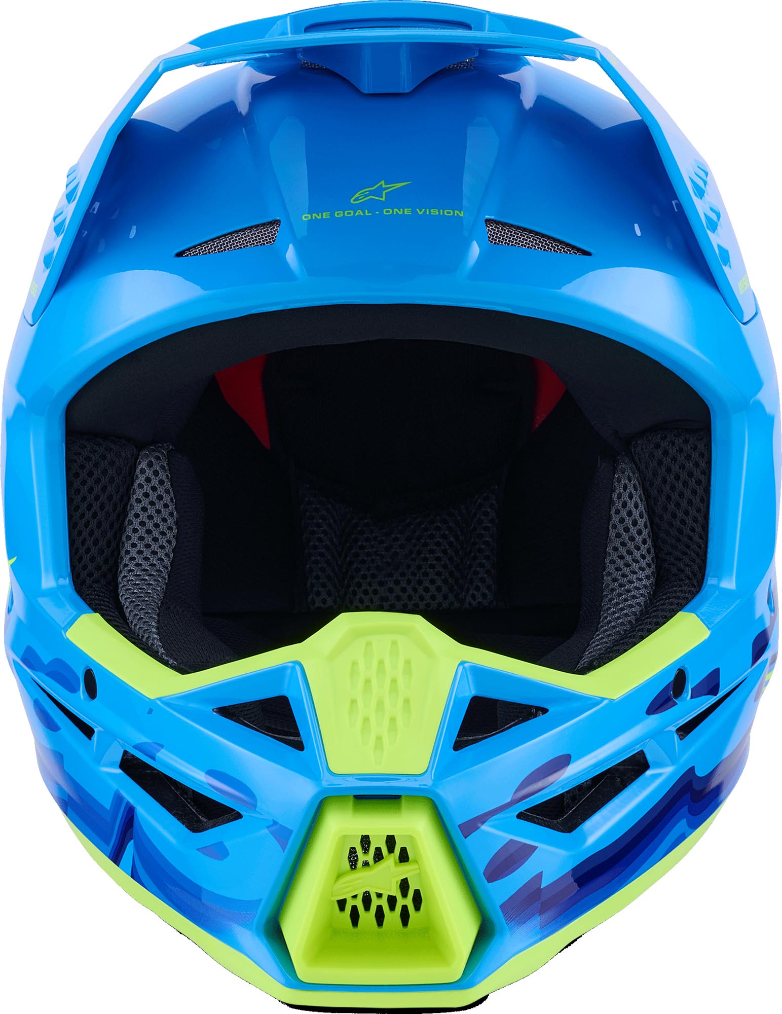 Alpinestars S-M3 Force Casco de motocross Azul/Amarillo S (55/56) Figura 2
