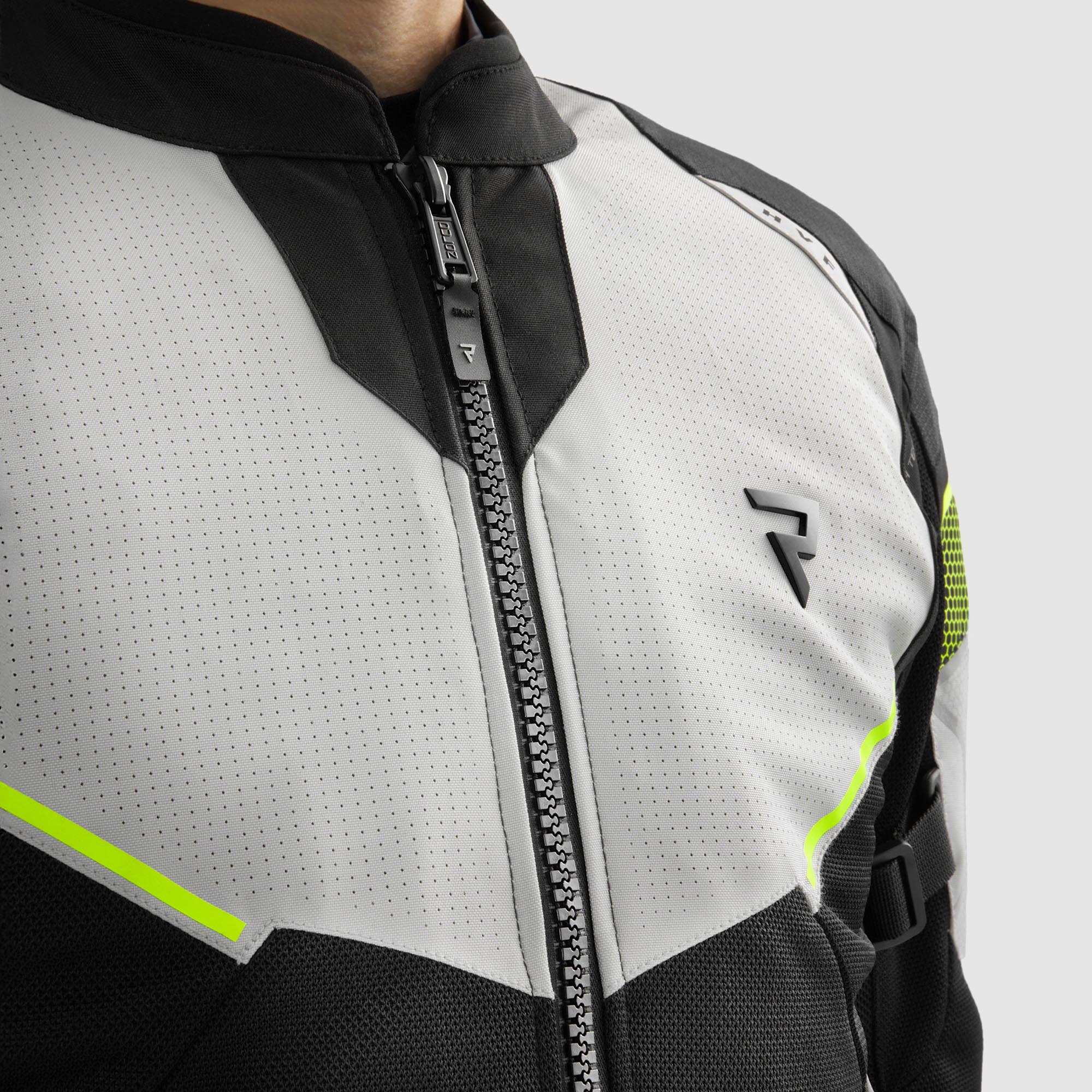 Rebelhorn Hiflow 5 waterproof Motorcycle Textile Jacket black/grey/yellow M Figure 4
