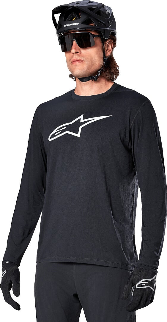 Side view of Alpinestars A-Dura Astar Long Sleeve Bicycle Jersey