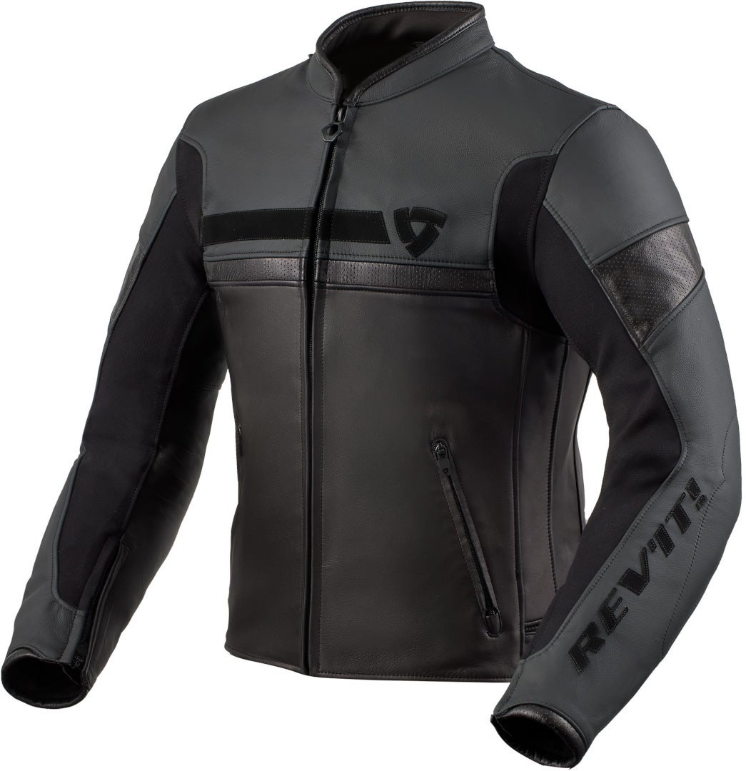 Revit Mile Motorcycle Leather Jacket black 58 Figure 1