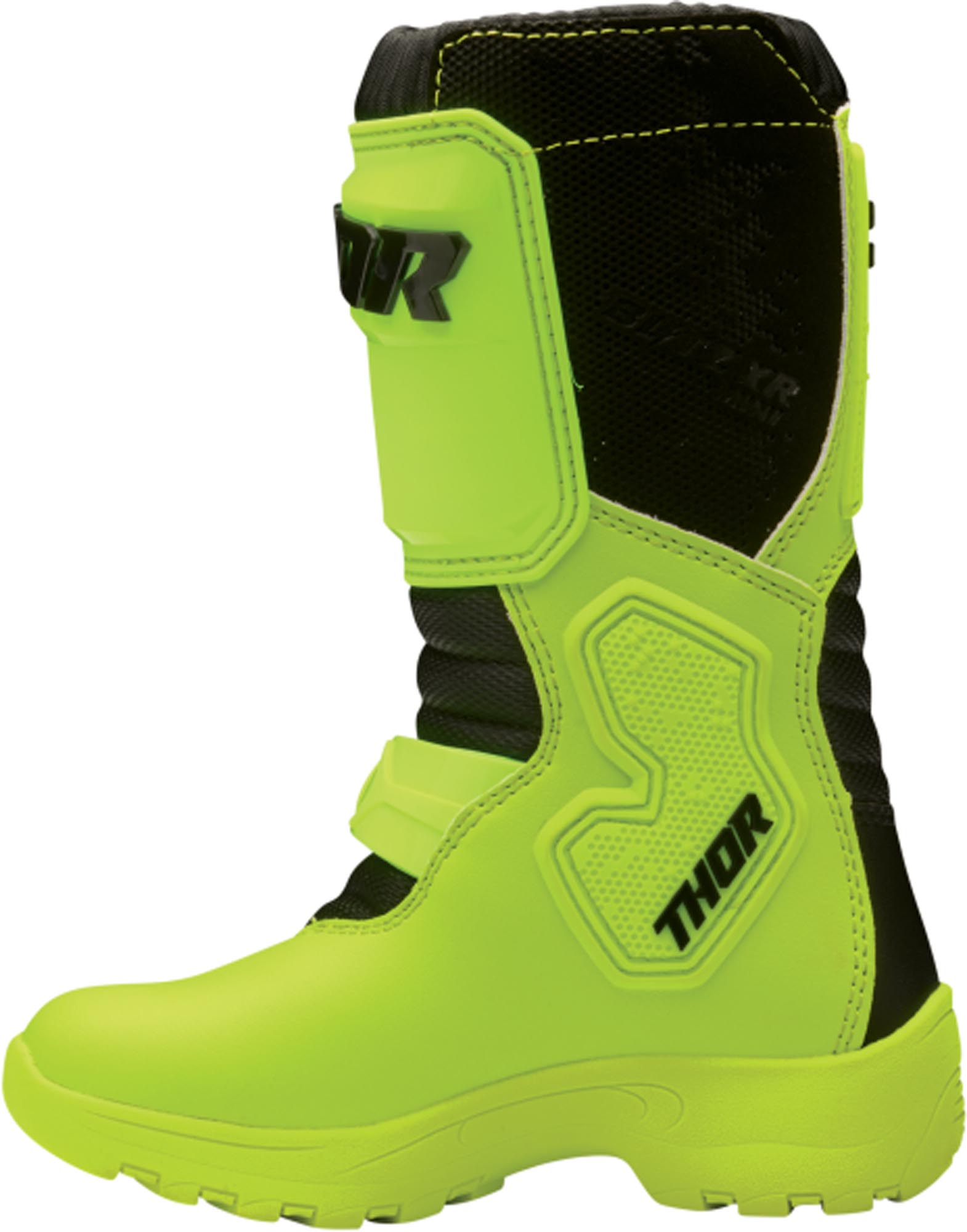 Thor Mini Blitz Xr Ungdomsmotocross-støvler neongul 12 Figur 3