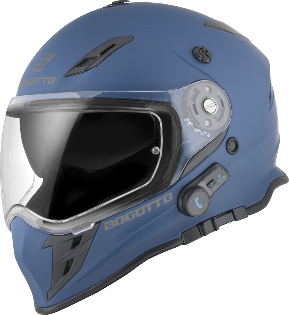 Bogotto H331 BT Bluetooth Casco Enduro Blu opaco 2XL Figura 5