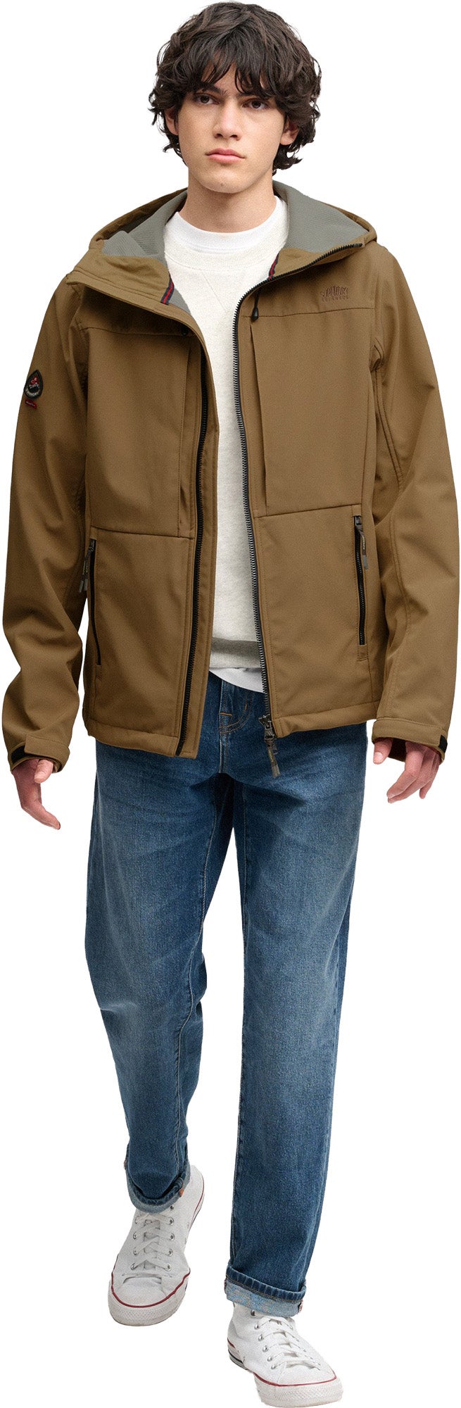 Superdry & Co Softshell Trekker 夹克 米色 S 图7