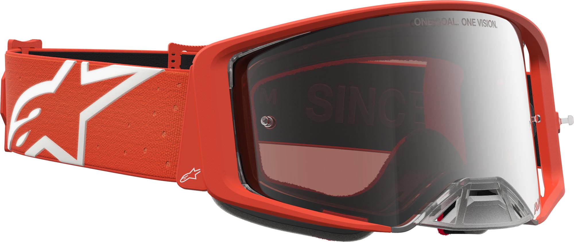 Alpinestars Supertech Vesta Mirror Lunettes de motocross orange/blanc Figure 3