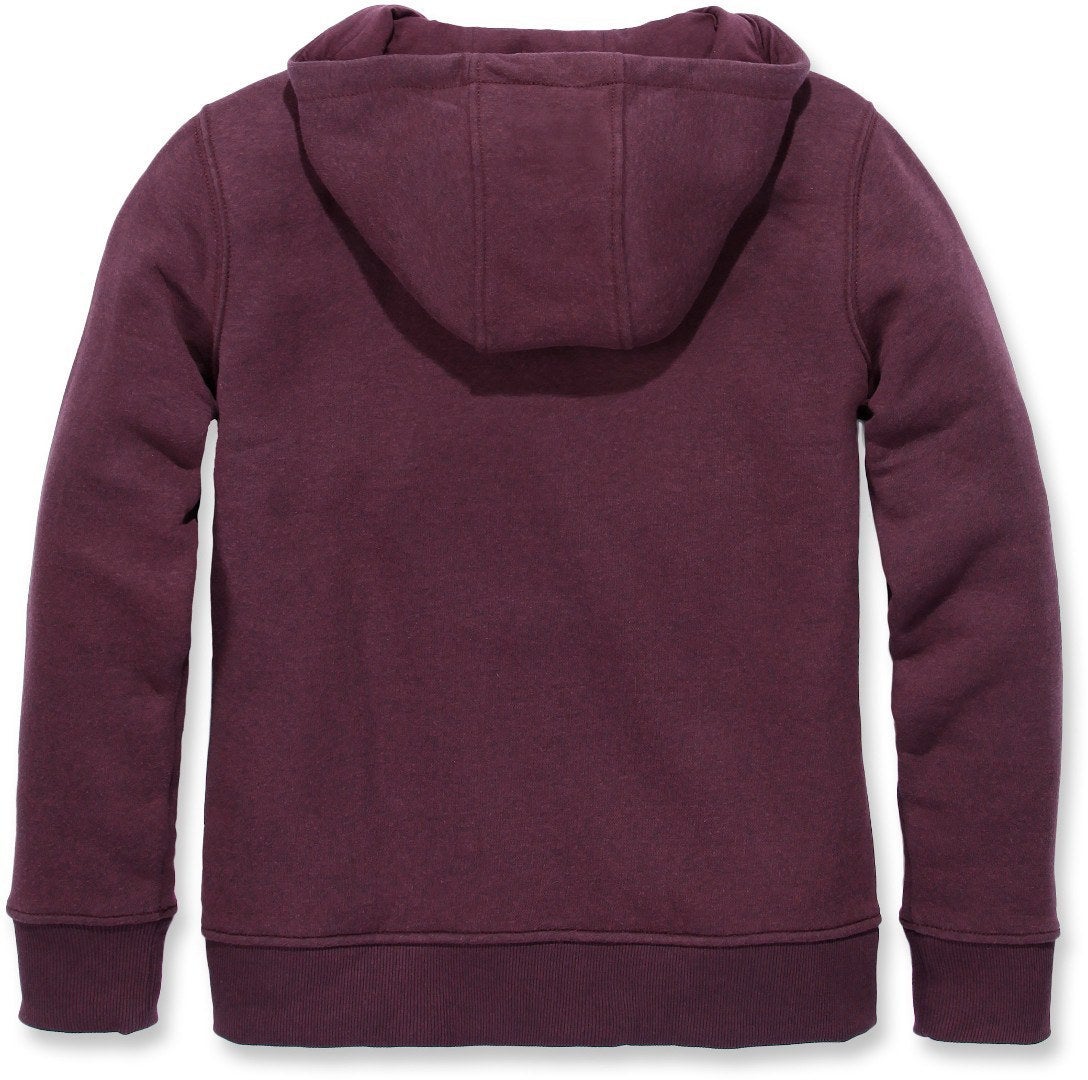 Carhartt Clarksburg Full Zip Senhoras com capuz vermelho borgonha M Figura 2