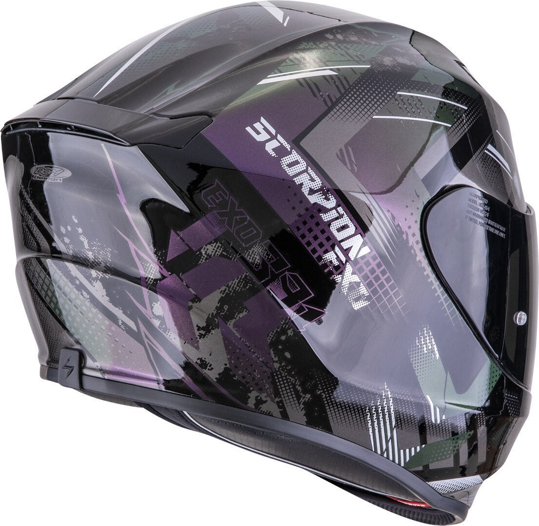 Scorpion EXO-391 Clutter Casque noir/violet/argent M (57/58) Figure 2