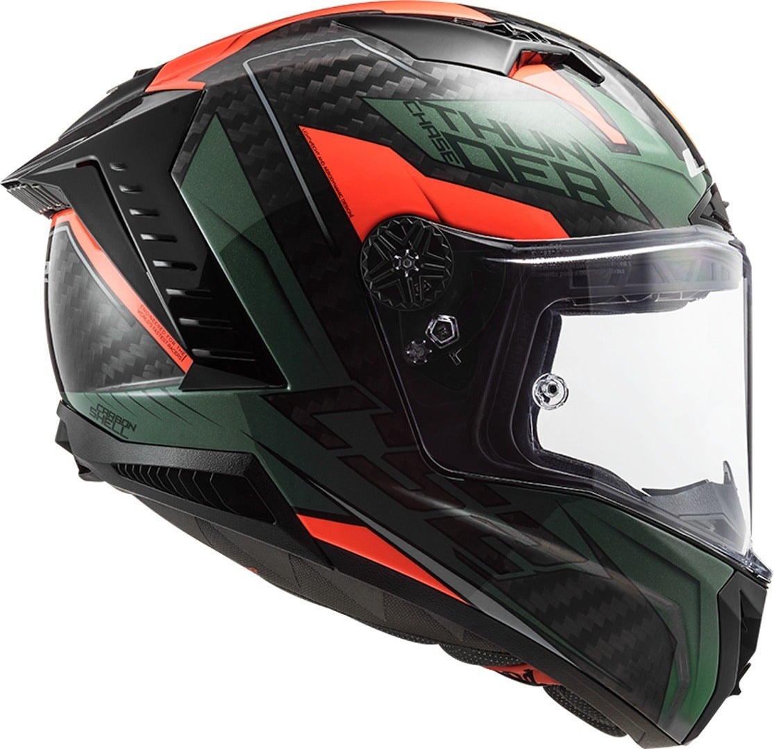 LS2 FF805 Thunder Chase Carbon Casco verde/nero/arancione XL (61/62) Figura 5