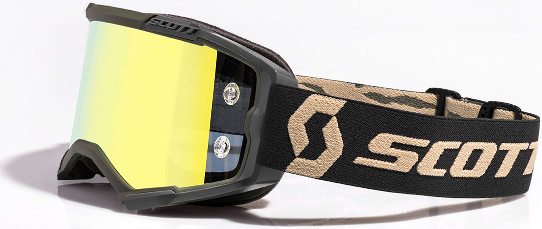 Scott Fury Chrome Motocross Brille gelb/grün/schwarz Abbildung 3