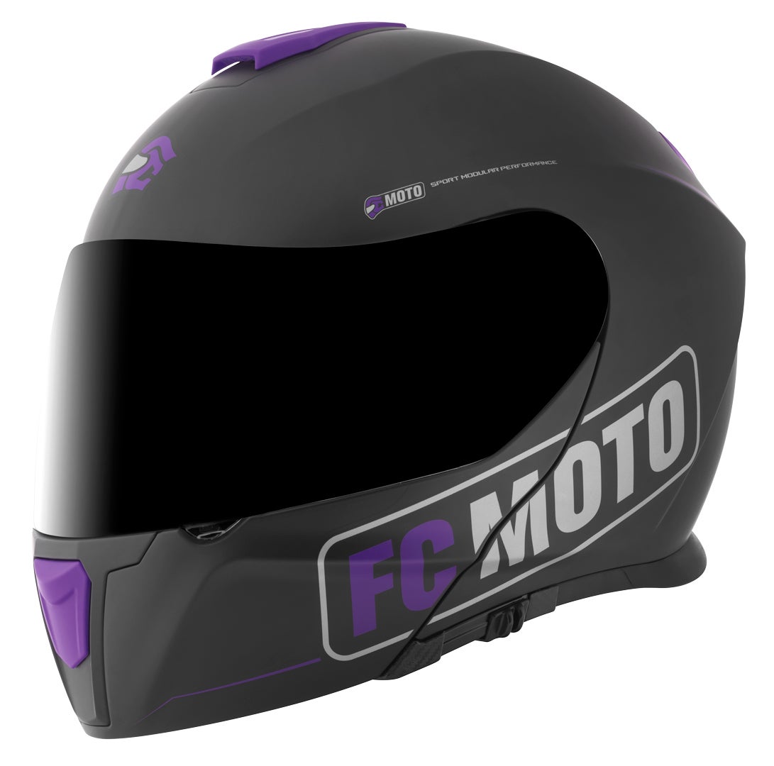 FC-Moto Novo Straight Casco nero/viola L (59/60) Figura 2