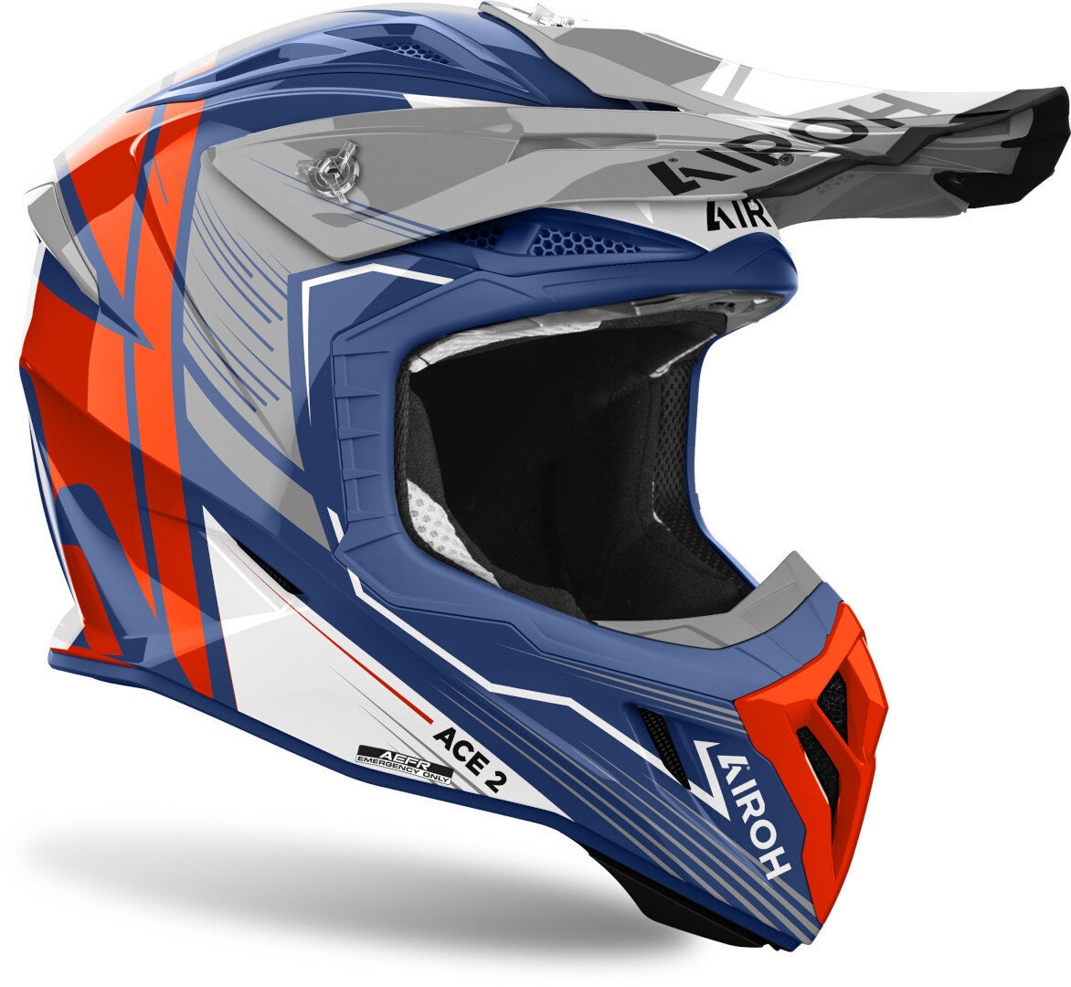 Airoh Aviator Ace 2 Engine Casco da motocross blu/arancione L (59/60) Figura 2