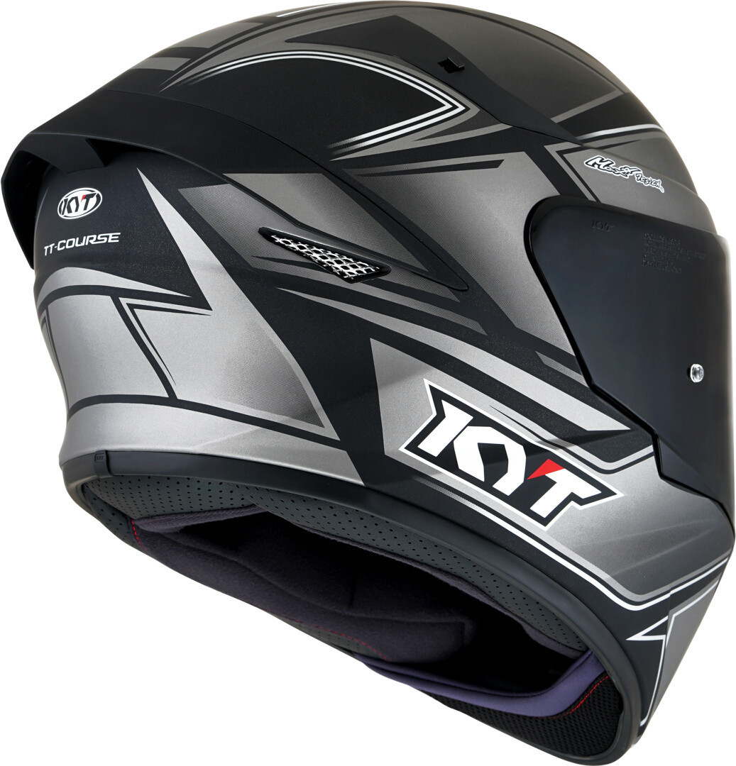 KYT TT Course Tourist Hjälm grå/svart XS (53/54) Figur 2