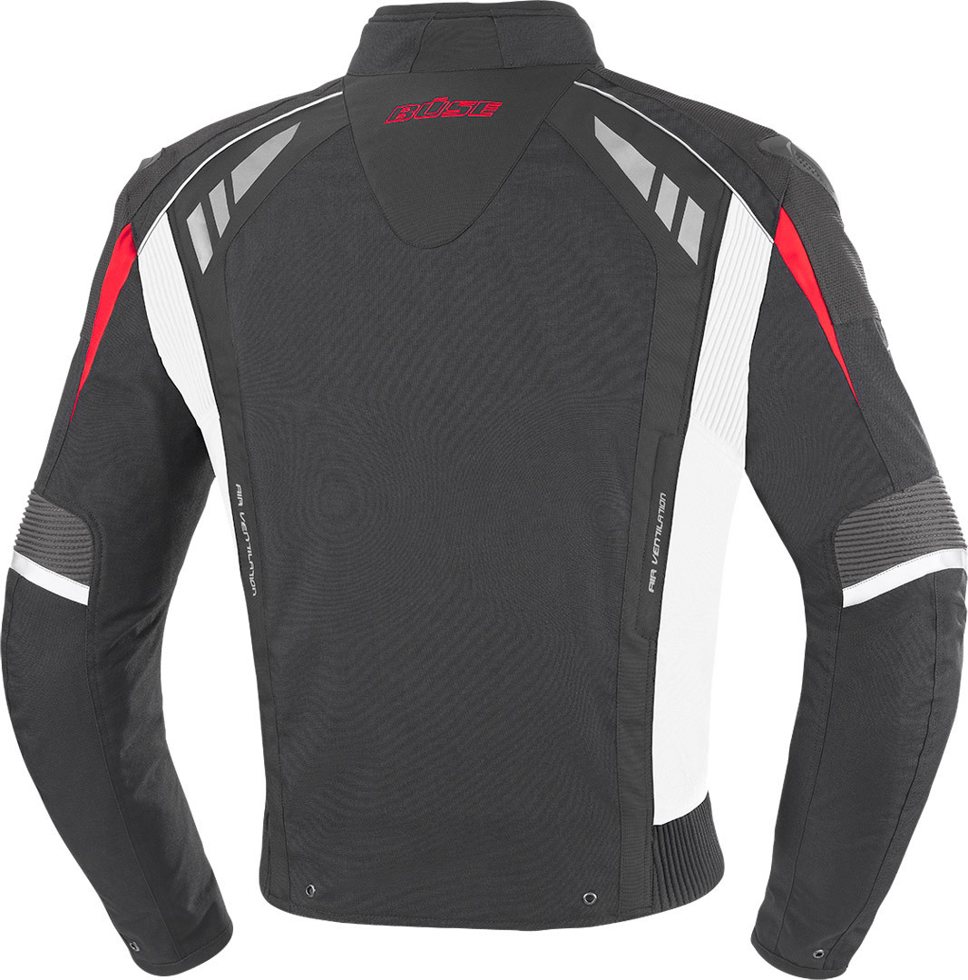 Büse B.Racing Pro Motorcycle Textile Jacket black/white/red M Figure 2