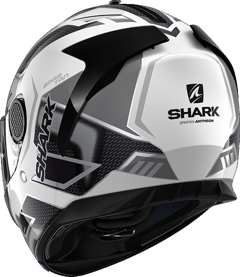 Shark Spartan Antheon Hjälm Vit matt/svart Förlust (59/60) Figur 3