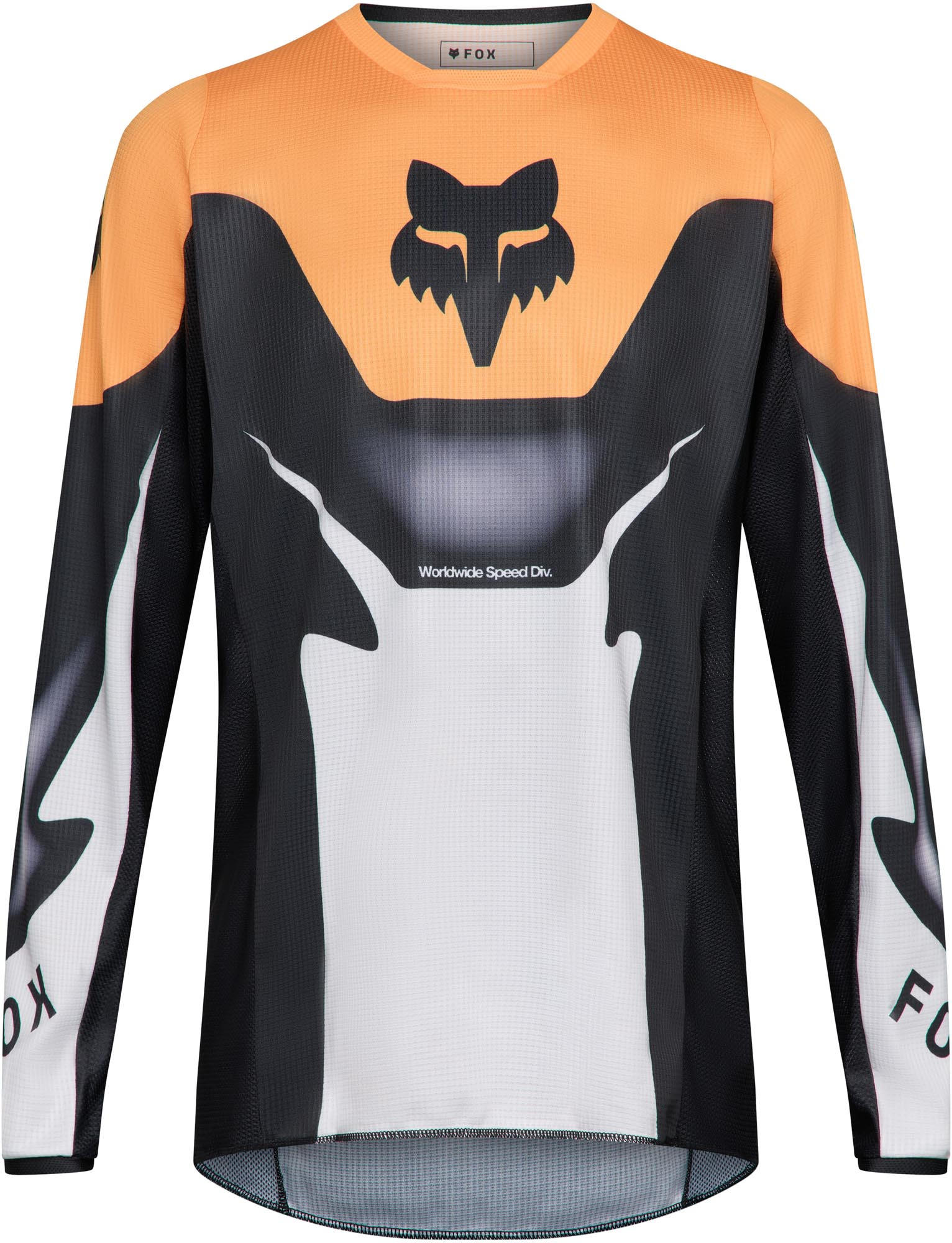 FOX 180 Noble Maillot Motocross Noir/Blanc/Orange 2XL Figure 1