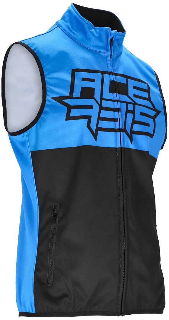 Acerbis Linear Softshell voděodolná motokrosová vesta černá/modrá 3XL Obrázek 1