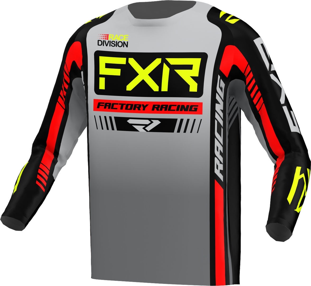 FXR Clutch Pro 2023 Motocross trøje grå/sort/rød XL Figur 1