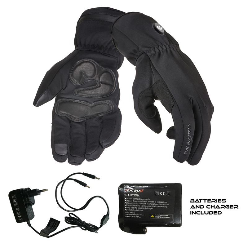 Luvas aquecidas WarmMe Urban - preto preto S Figura 3