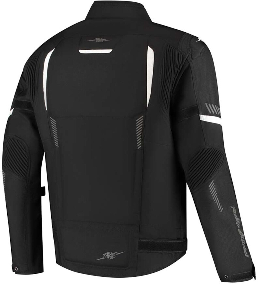 Rusty Stitches Pete Chaqueta textil de moto impermeable Negro/Blanco M Figura 2