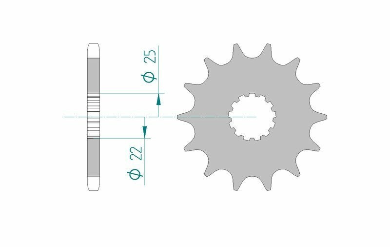 AFAM Kit chaîne 525XMR3 14/47 standard - couronne standard Figure 4