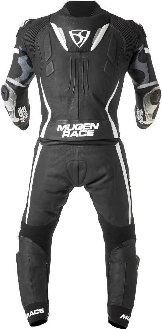MUGENRACE Mucho Two Piece Motorcycle Leather Suit black/white 60 Figure 3