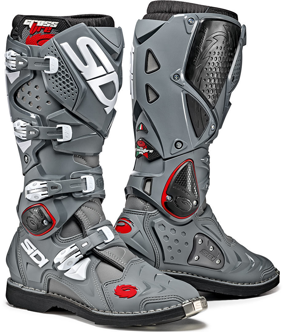 Sidi Crossfire 2 Motocross Boots grey/red 47 Figure 1